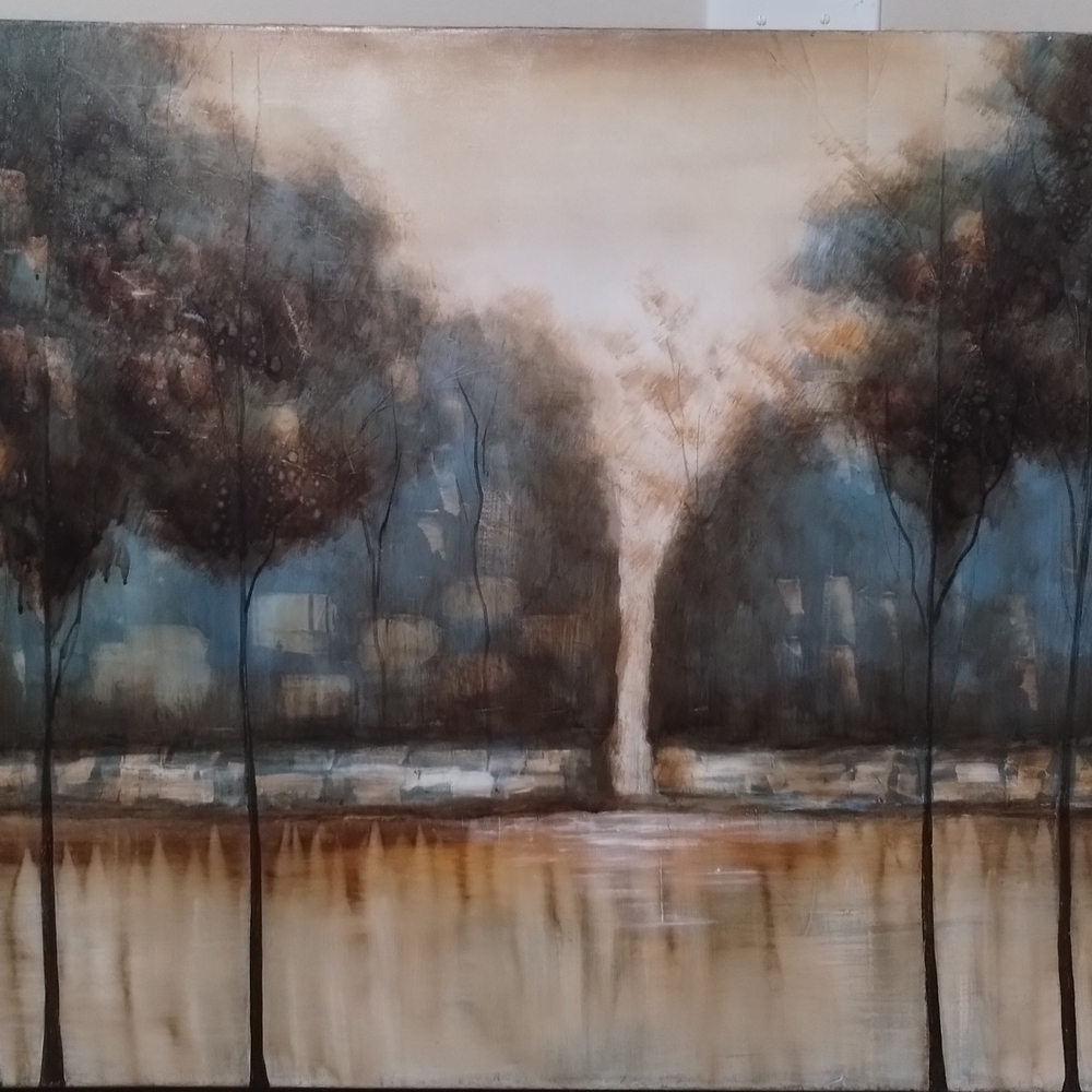 Abstract Forest Landscape Canvas Art